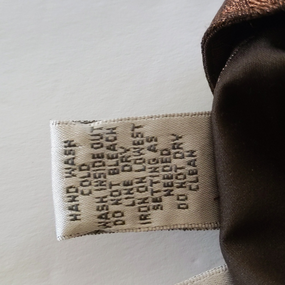 Chico's Silk Linen Shimmery Floral Lined Blazer Small Chico's 0 Metallic Bronze - Picture 4 of 14